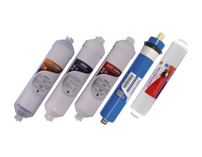 AQUASET 12" Inline Eco Beşli Filtre Seti