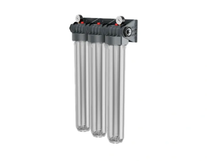 20" Tesisat Tipi Manometreli Deluxe Filtre Üçlü